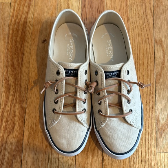 Sperry Tan Slip On Shoes - Picture 2 of 3
